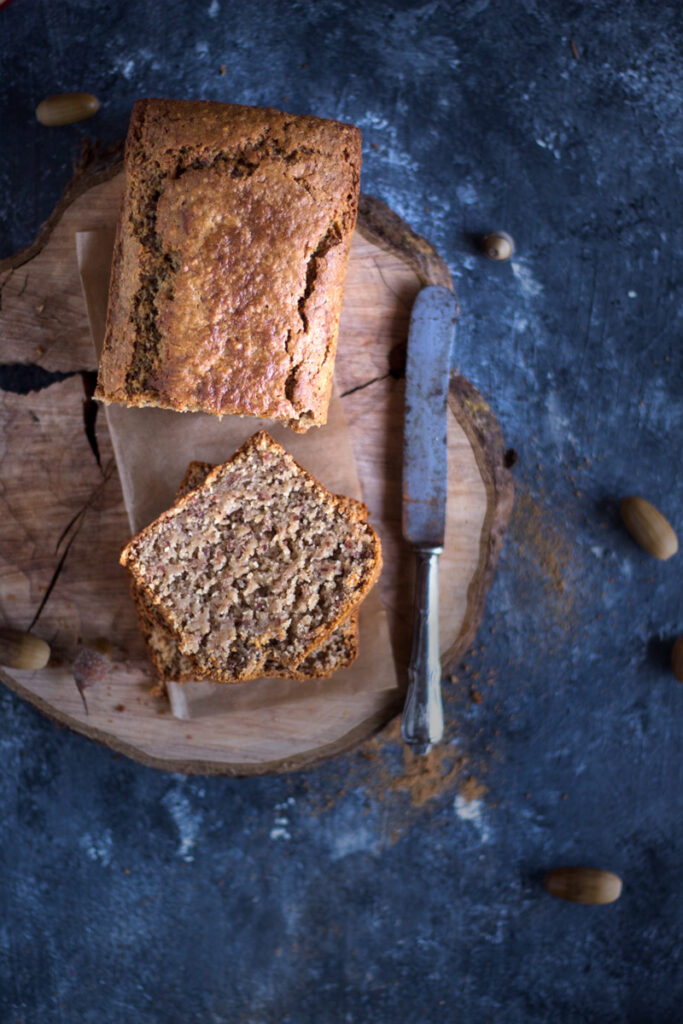 Rezept für veganen Apfel Nusskuchen