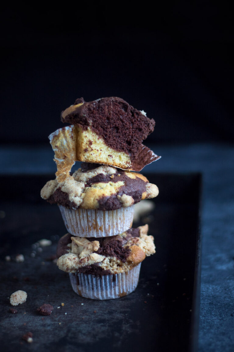 Schokomontag Marmormuffins mit Streusel Teigliebe