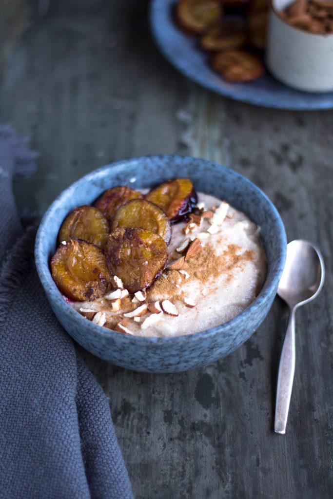 Rezept für Dinkel-Mandel-Grießbrei