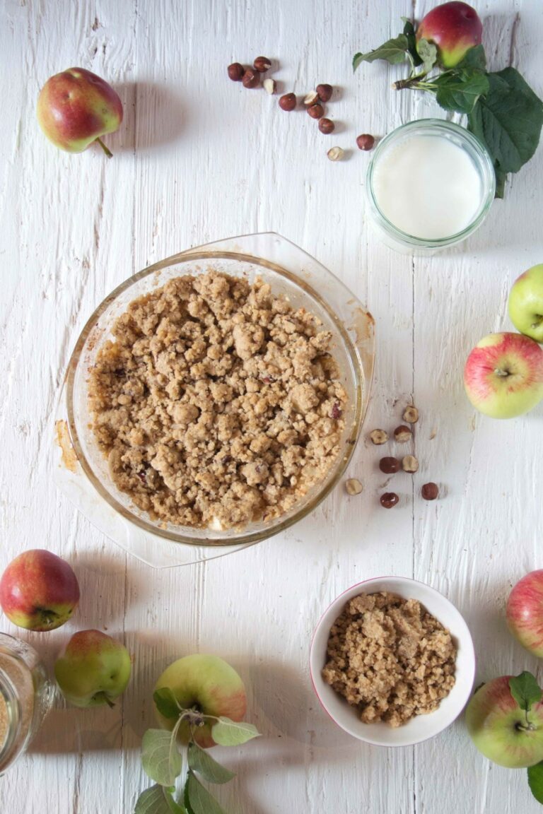 Apfel-Nuss-Crumble - Teigliebe