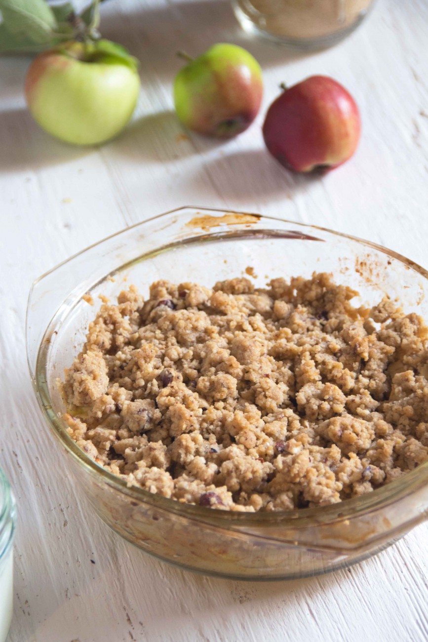 Apfel-Nuss-Crumble - Teigliebe