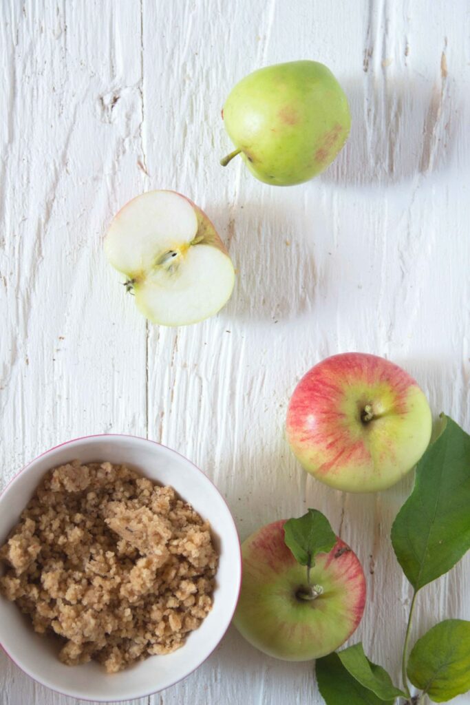 Apfel-Nuss-Crumble - Teigliebe