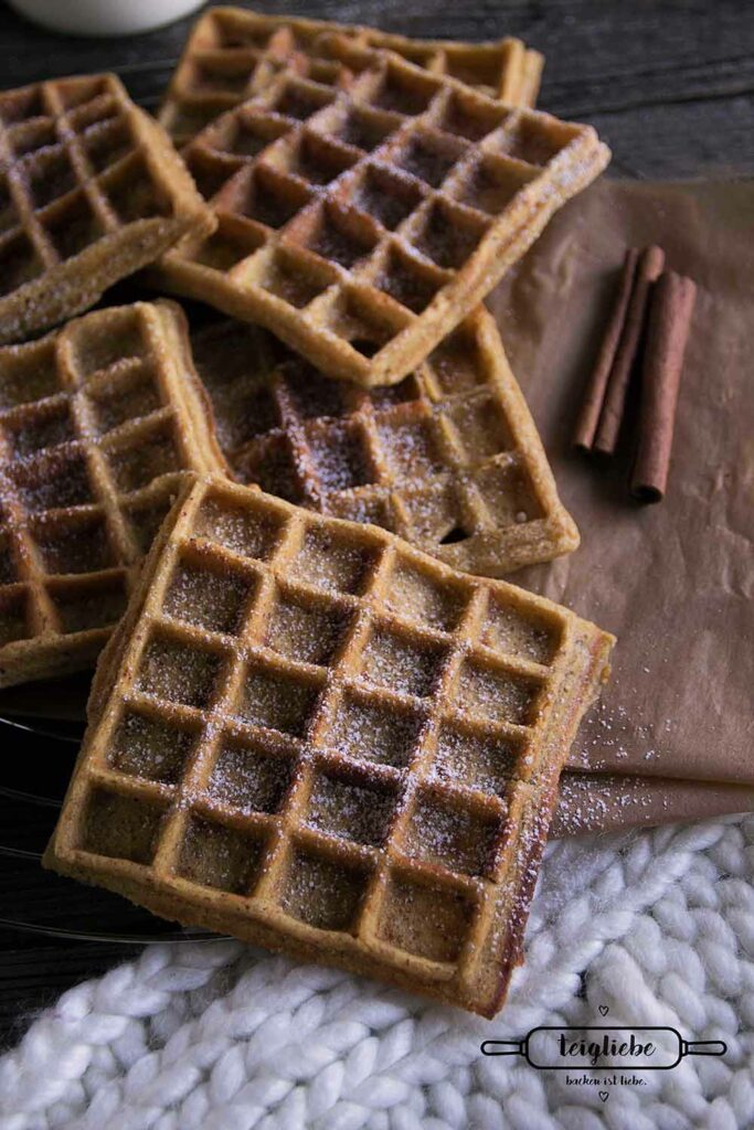 Rezept für Nuss Spekulatius Waffeln