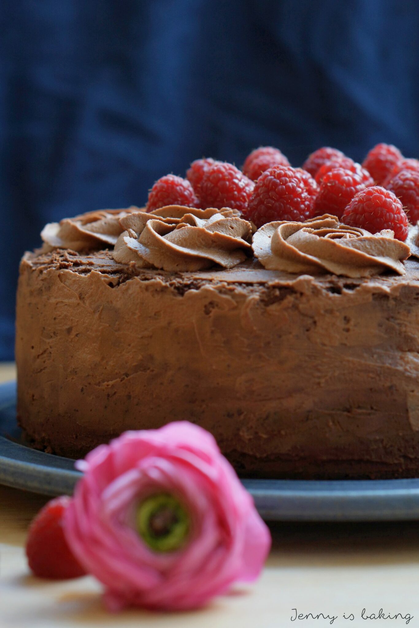 Schokomontag: Jennys Schokotorte mit Himbeer-Curd - Teigliebe