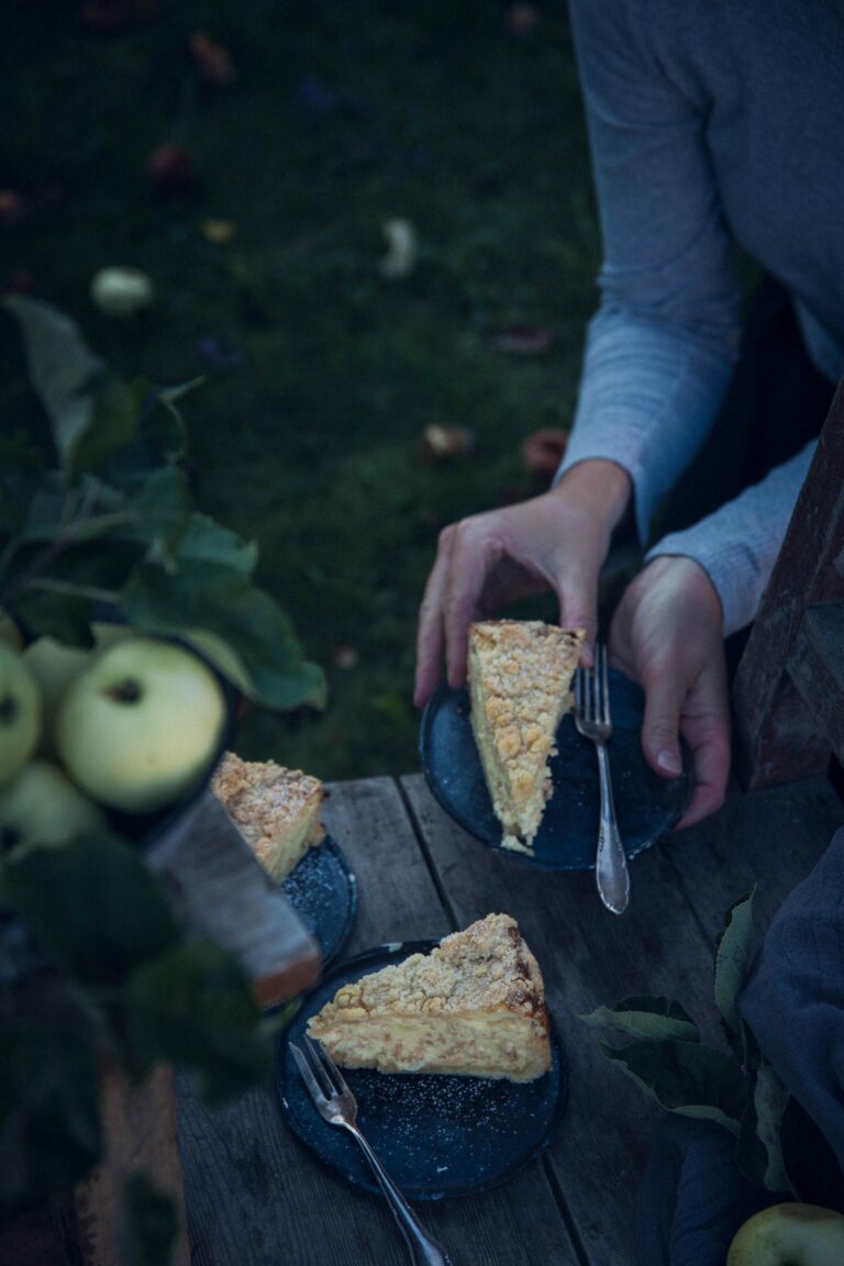 Apfel Käsekuchen mit Streusel - Teigliebe