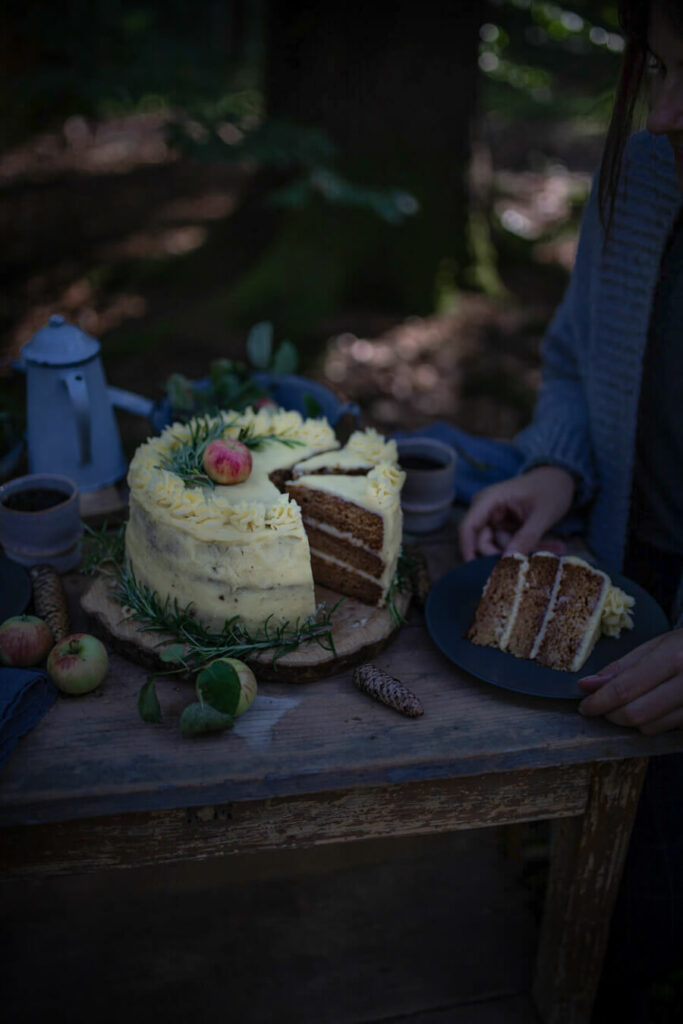 Rezept für Bratapfeltorte (Werbung)