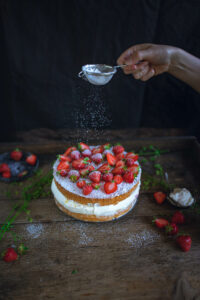 Rezept für Erdbeer-Käse-Sahne-Torte
