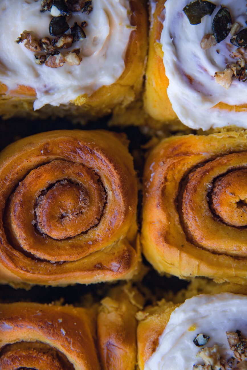 Rezept für Kürbis-Zimtschnecken