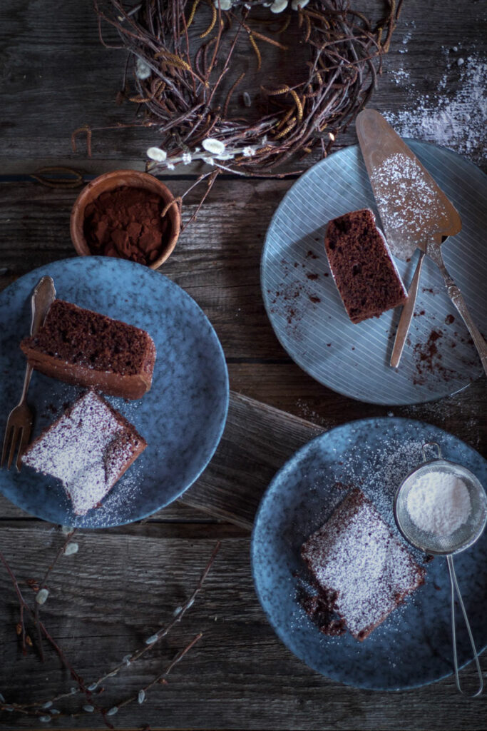 Schokomontag mit saftigem Osterlamm Orangen Schokokuchen - Teigliebe