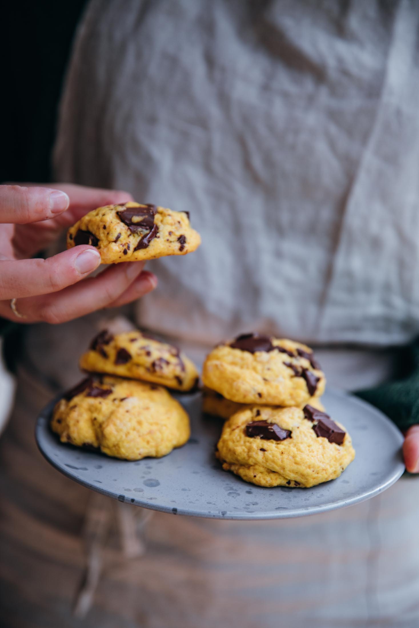 Rezept für Kürbis-Cookies mit Schokolade