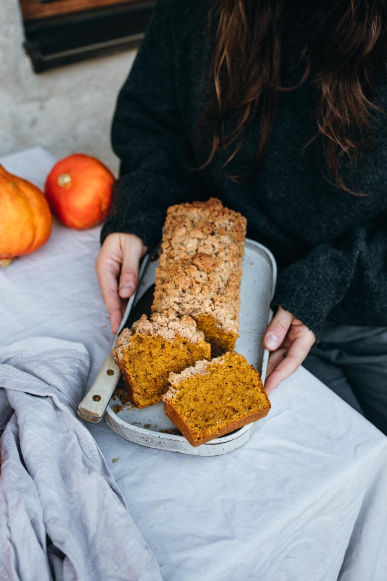 Kürbiskuchen mit Streusel - Teigliebe