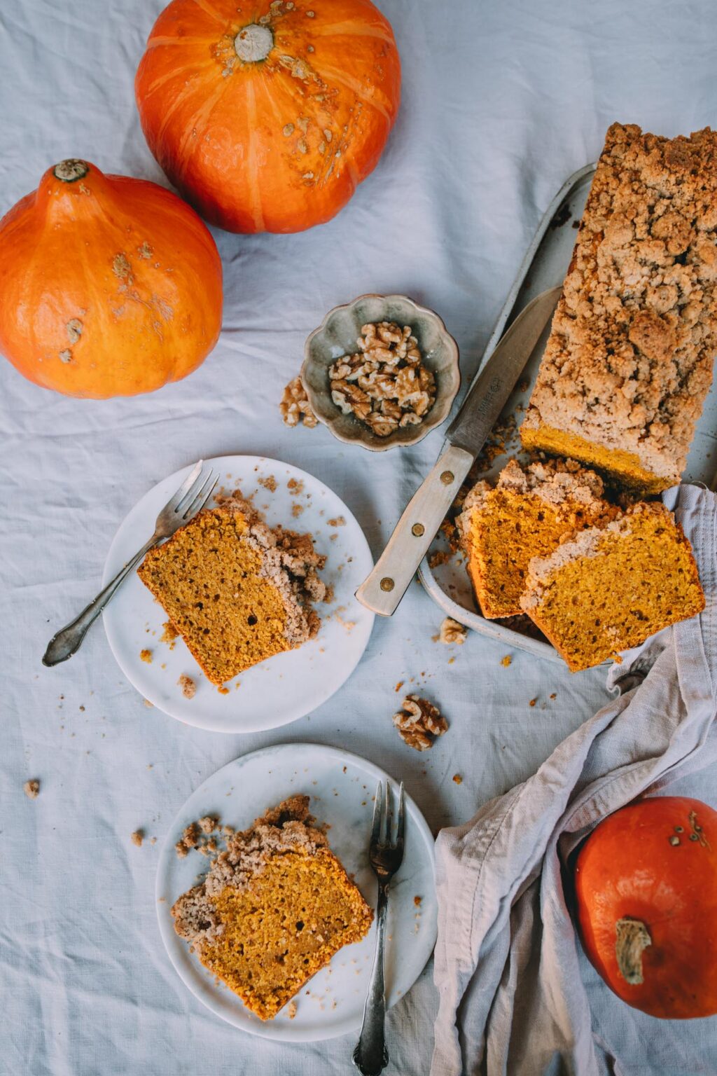Kürbiskuchen mit Streusel - Teigliebe