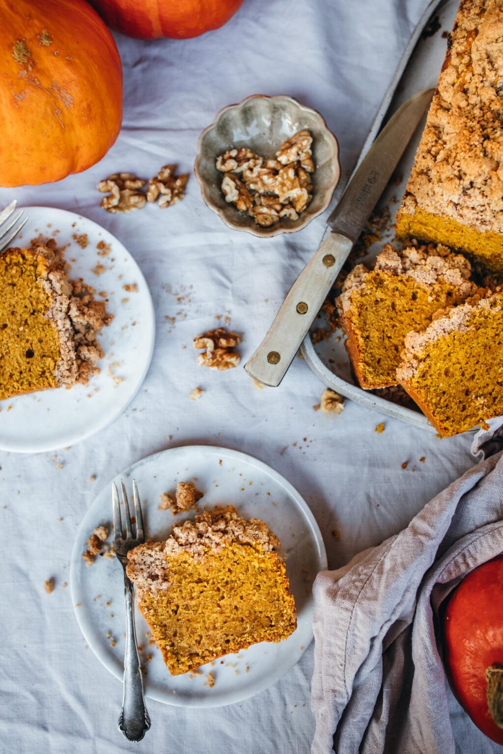 Kürbiskuchen mit Streusel - Teigliebe