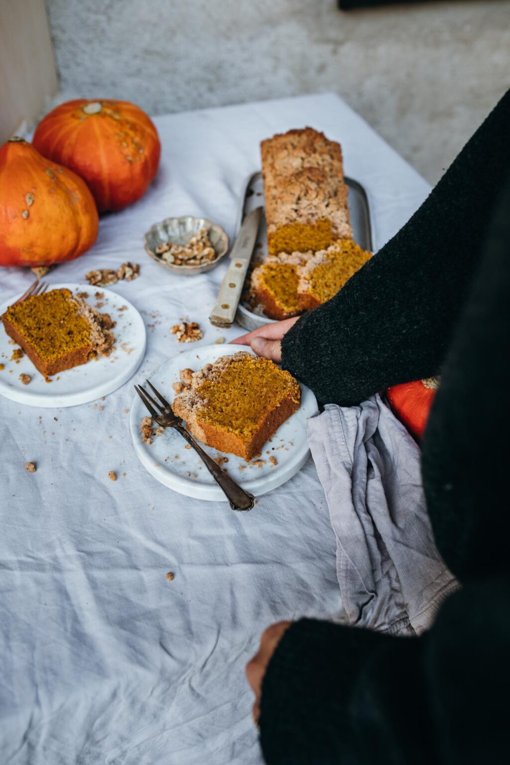 Kürbiskuchen mit Streusel - Teigliebe