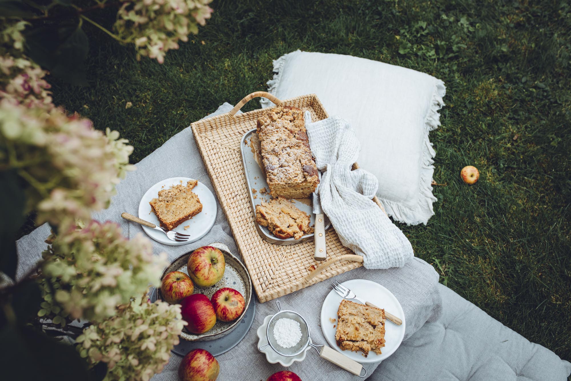 Rezept für veganen Apfel-Streuselkuchen